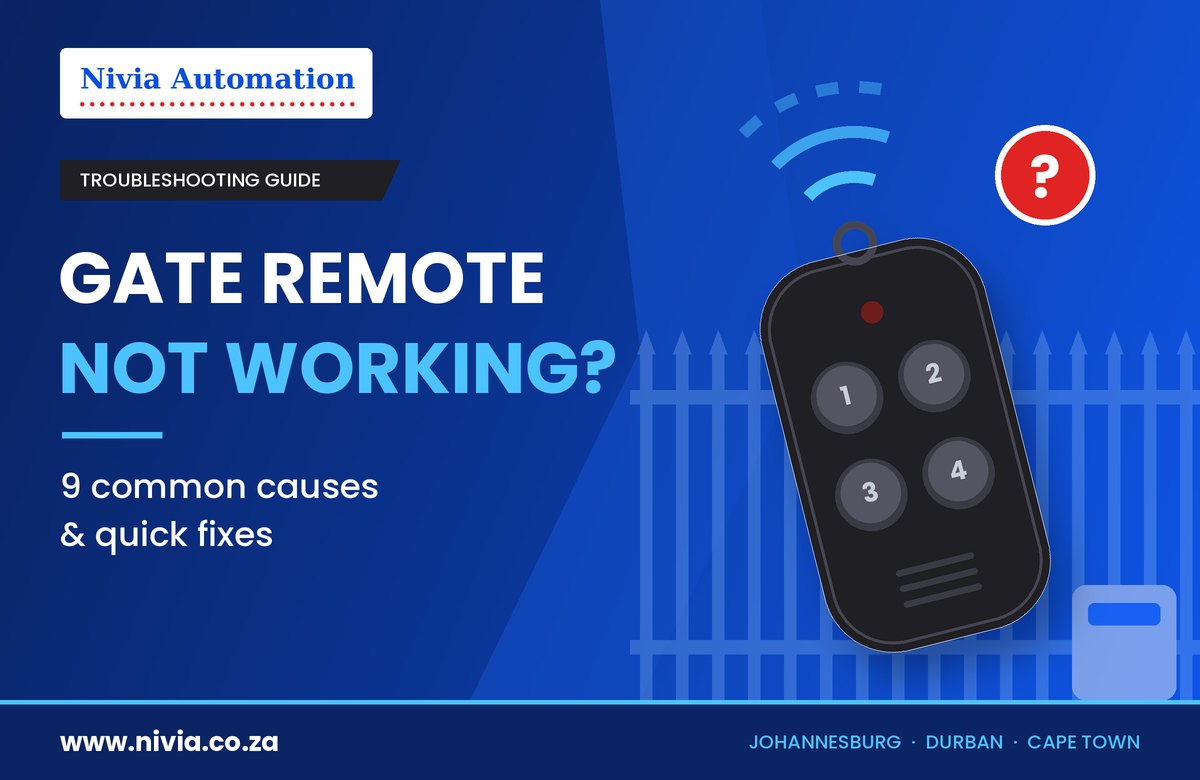 Gate remote not working